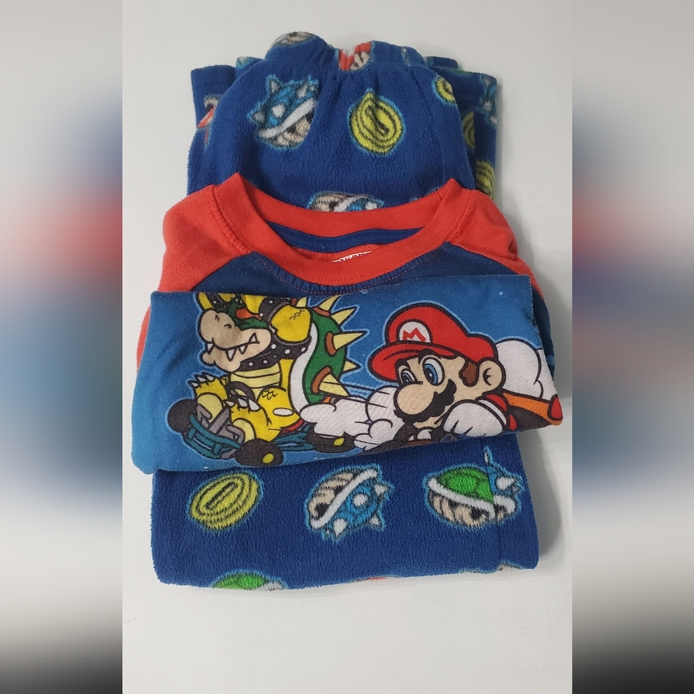 Super Mario Blue and Red Pajama Set